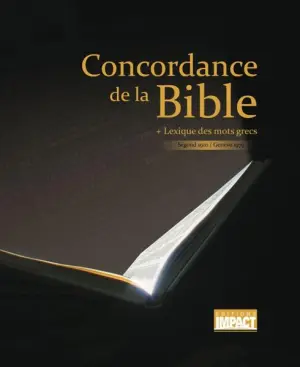 Concordance De La Bible, Lexique Des Mots Grecs